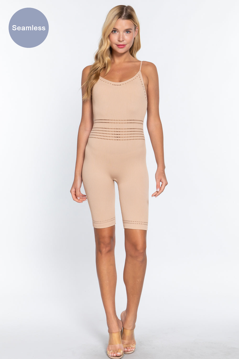 Pointelle Seamless Rib Romper