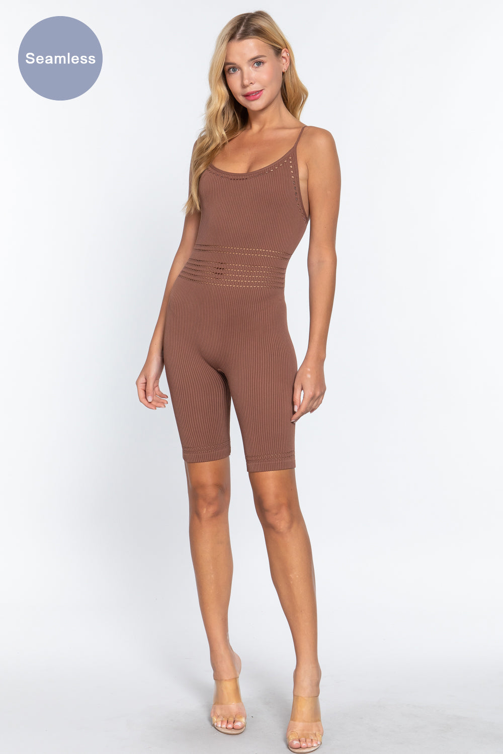 Pointelle Seamless Rib Romper