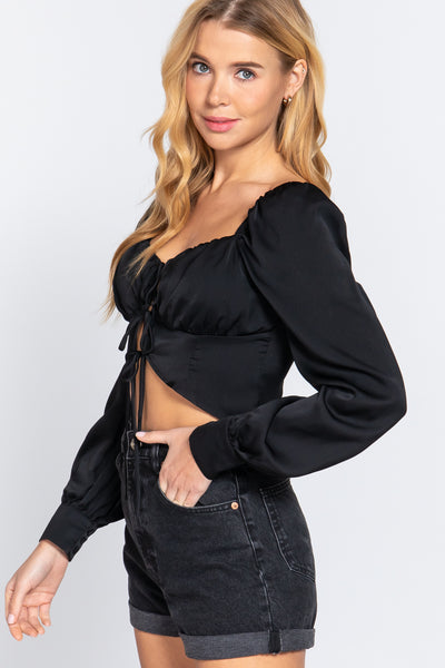 Sweetheart Satin Top