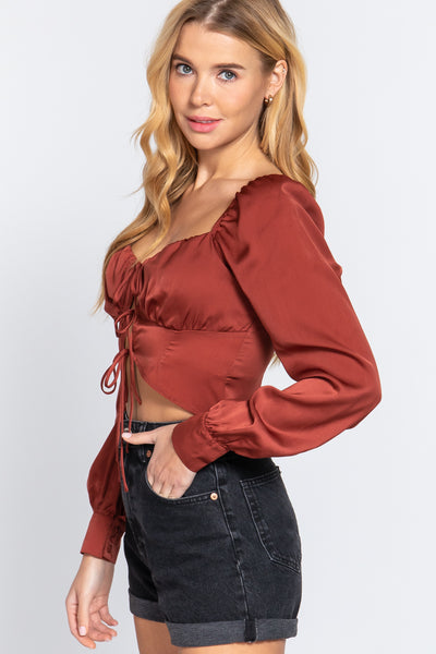 Sweetheart Satin Top