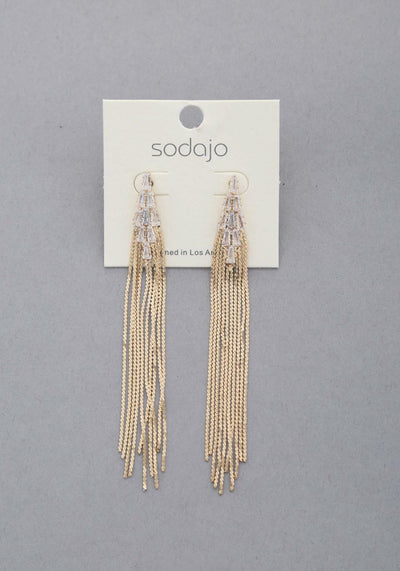 Sodajo Crystal Dangle Earrings