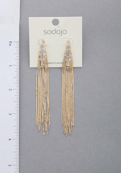 Sodajo Crystal Dangle Earrings