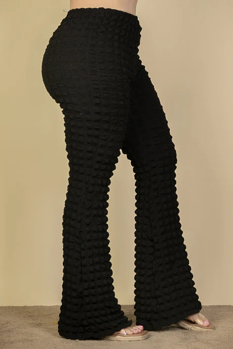 Plus Size Bubble Flare Pants