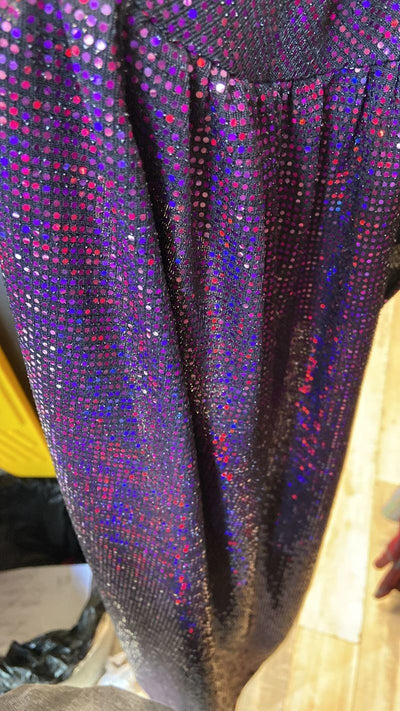 Asymmetrical Glitter Baddie Dress