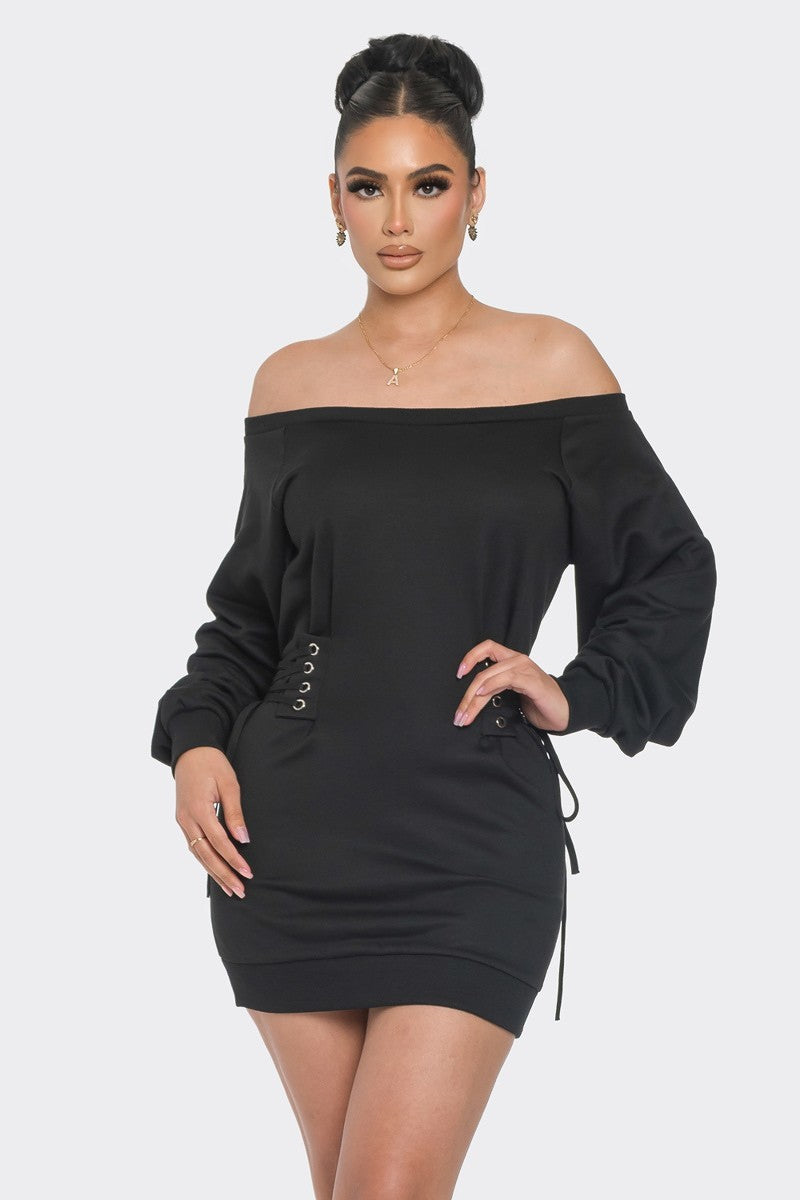 Olivia Off Shoulder Mini Dress