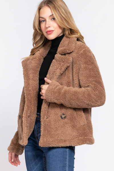 Faux Fur Sherpa Jacket