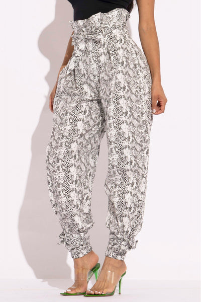 Snake Skin Cargo Pants