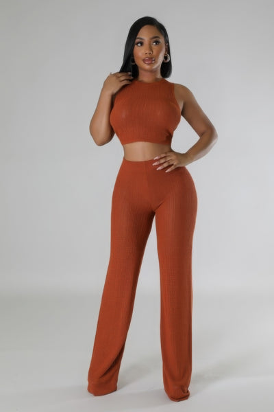 Savannah Two Piece Knit Top & Pant Set