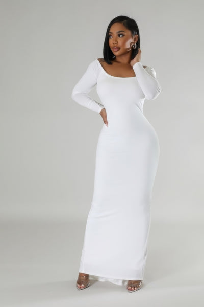 Allure Deep V Bodycon Maxi Dress